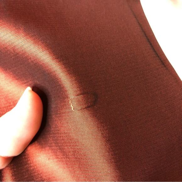 David Meister red bronze metallic formal top / jacket size 10 - Picture 13 of 16